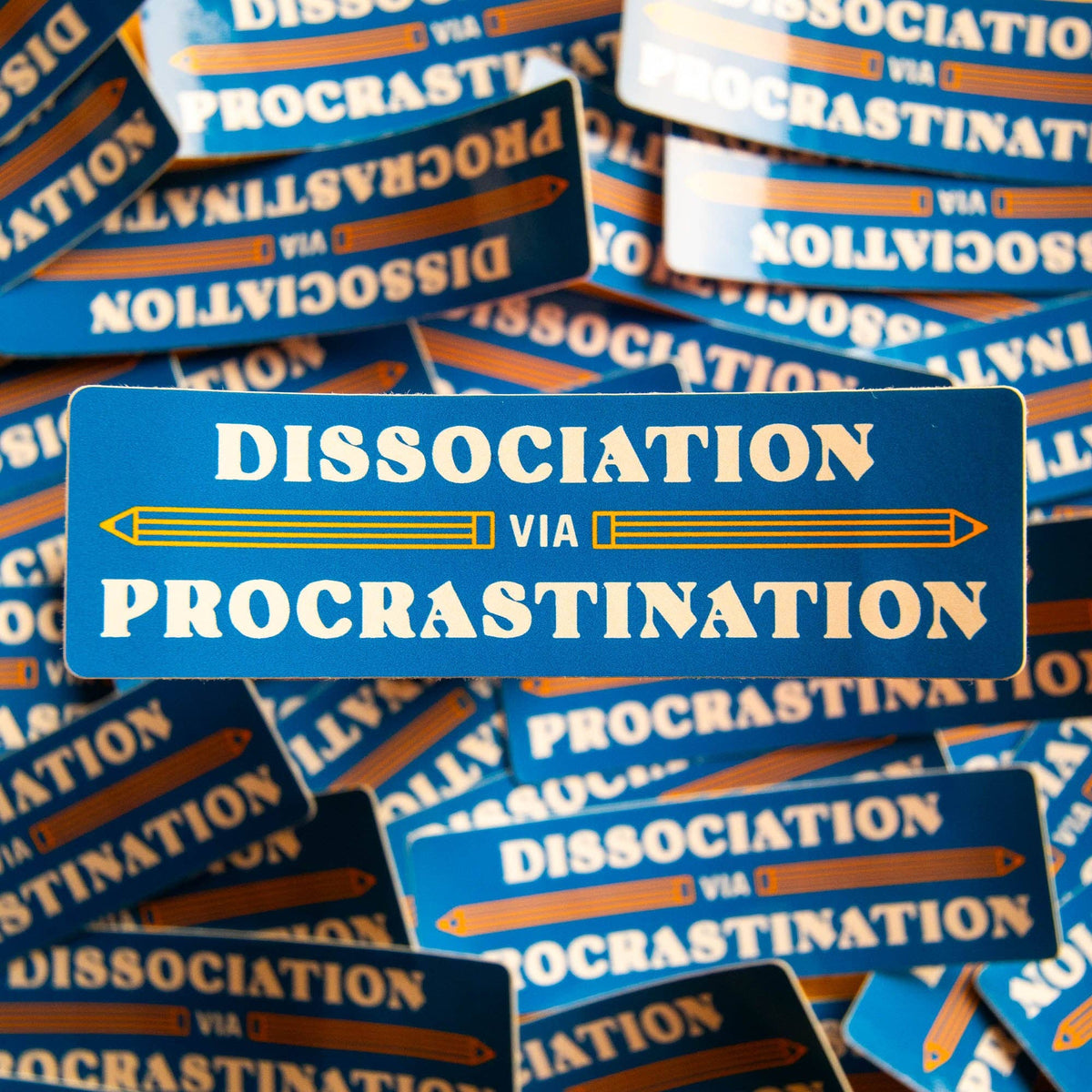 Dissociation via Procrastination Vinyl Sticker