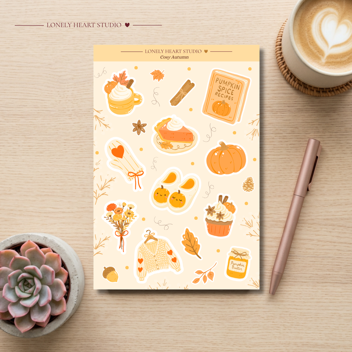 Cosy Autumn Sticker Sheet
