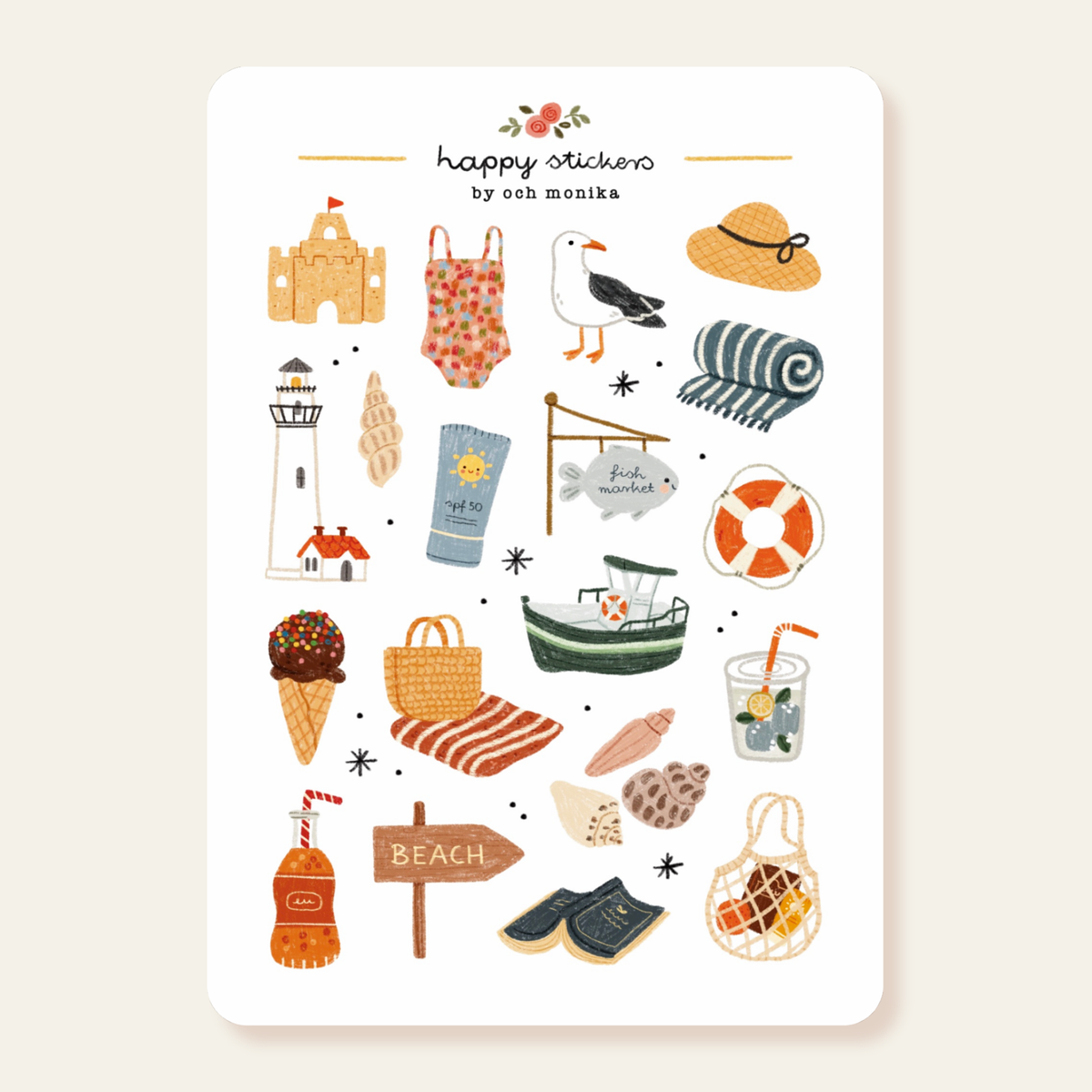 Seaside - Sticker Sheet