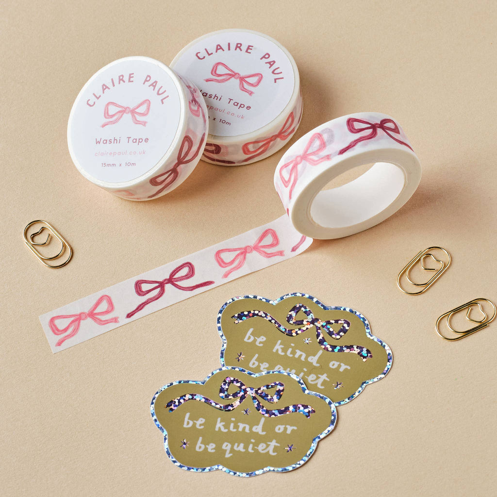 Pink Bows Washi Tape