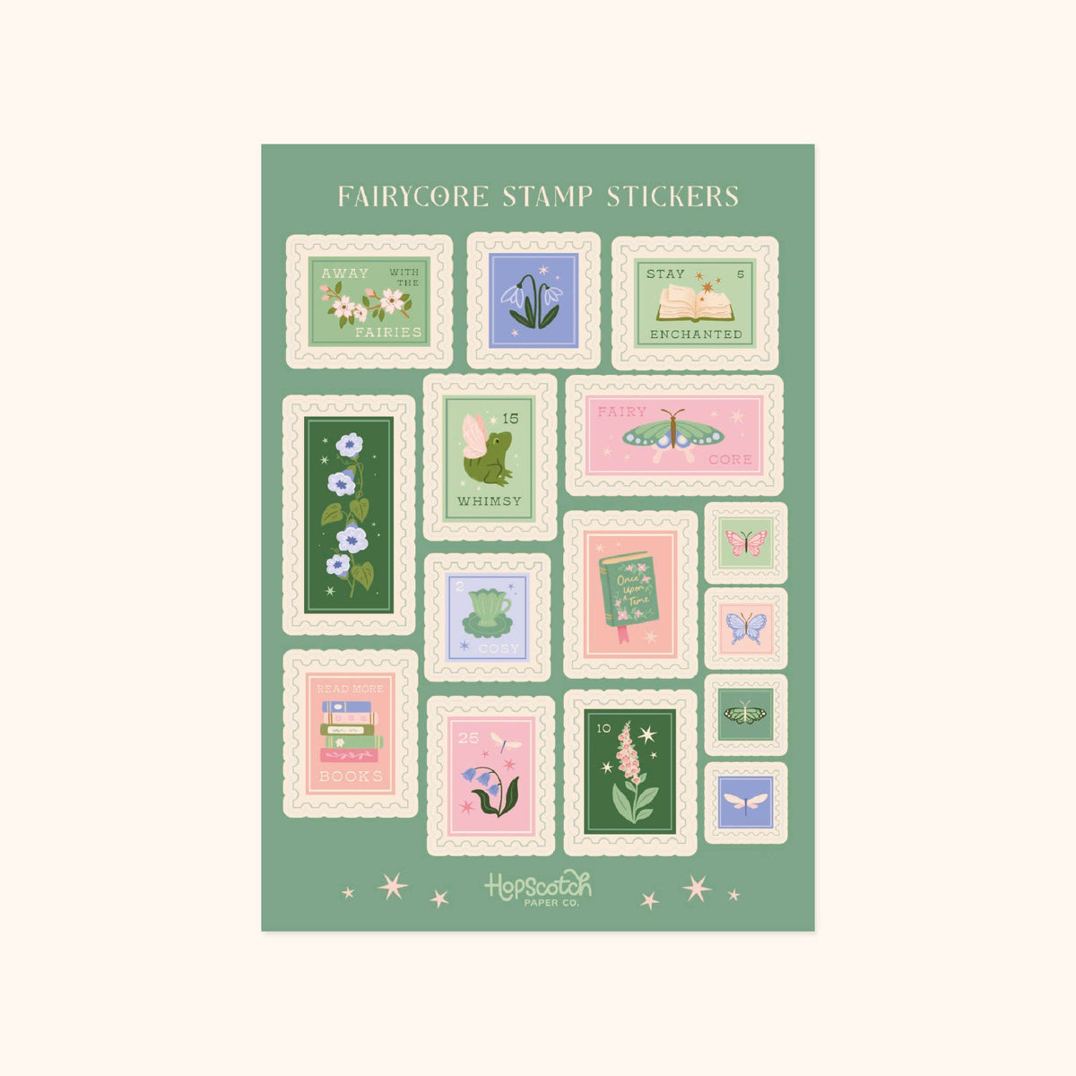 Fairycore Stamps Sticker Sheet