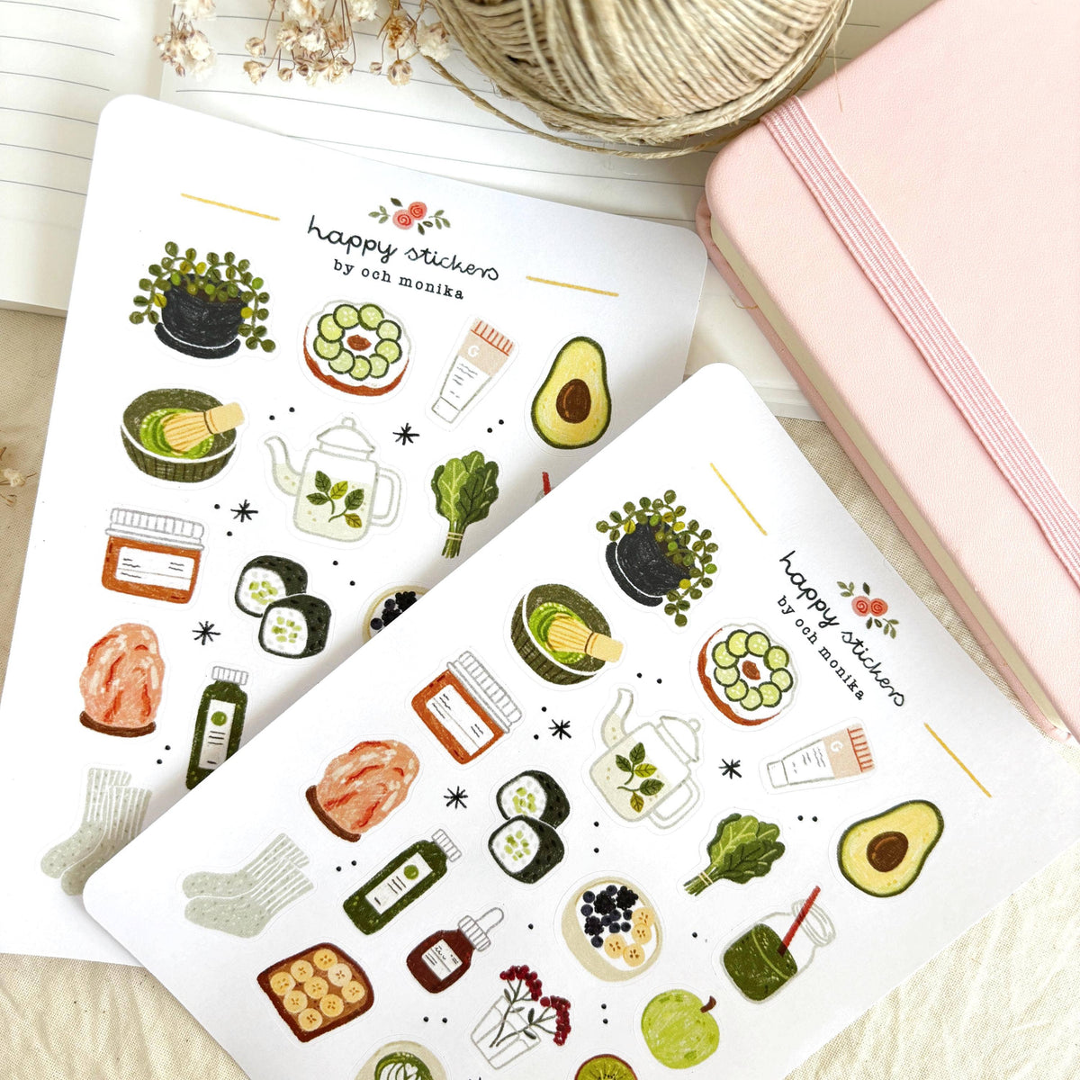 Fresh Green - Sticker Sheet | Wellness & Self-Care