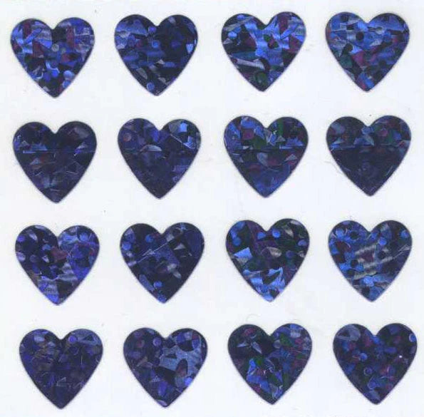 Shiny Lilac Hearts