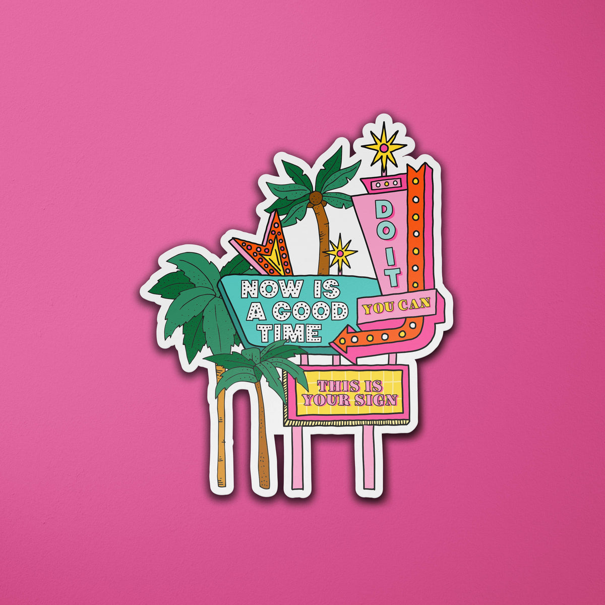 Motel Sign Vinyl Sticker