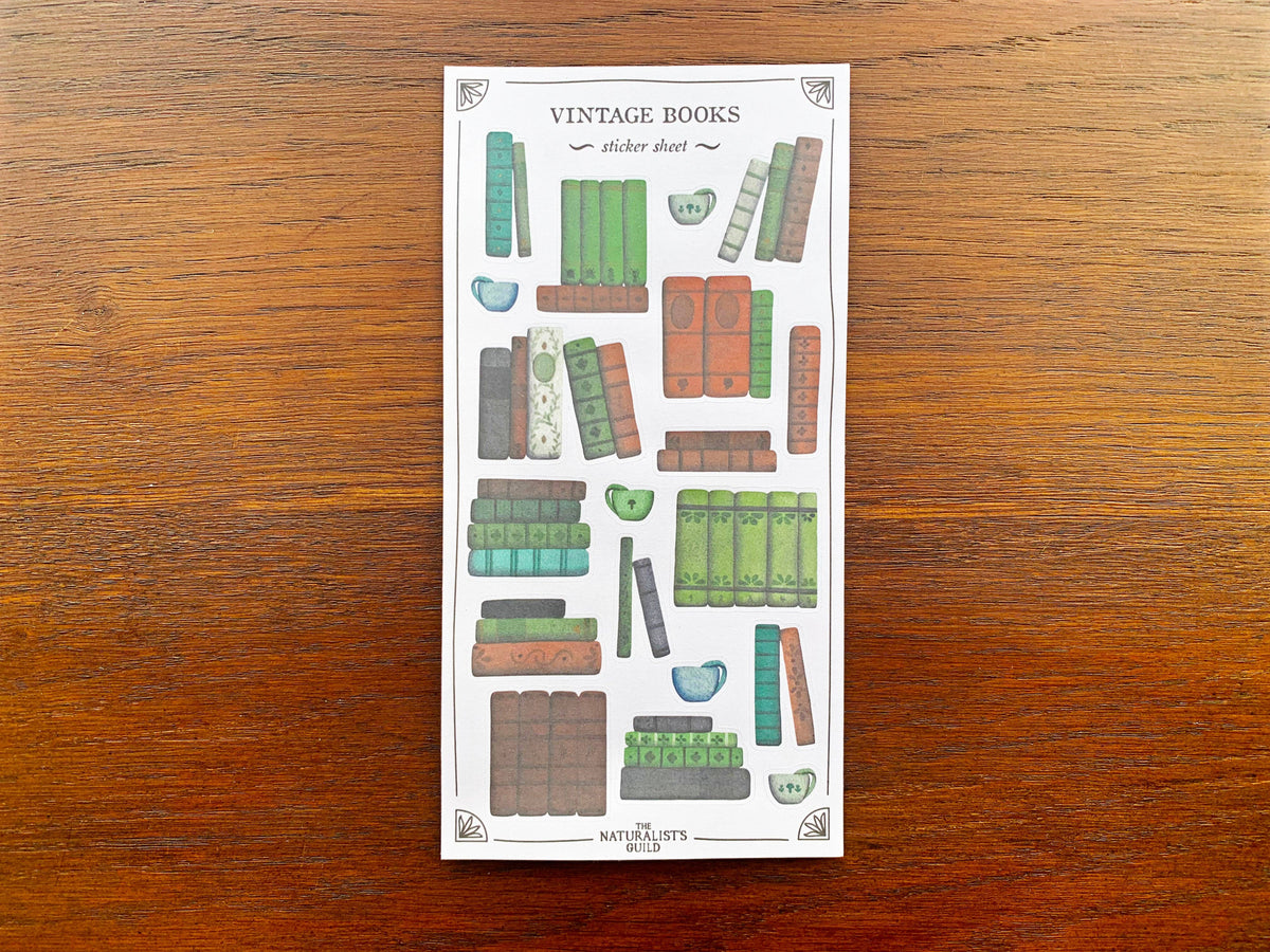Vintage Books Sticker Sheet