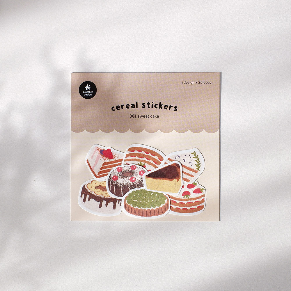 Sweet Cake Cereal Stickers