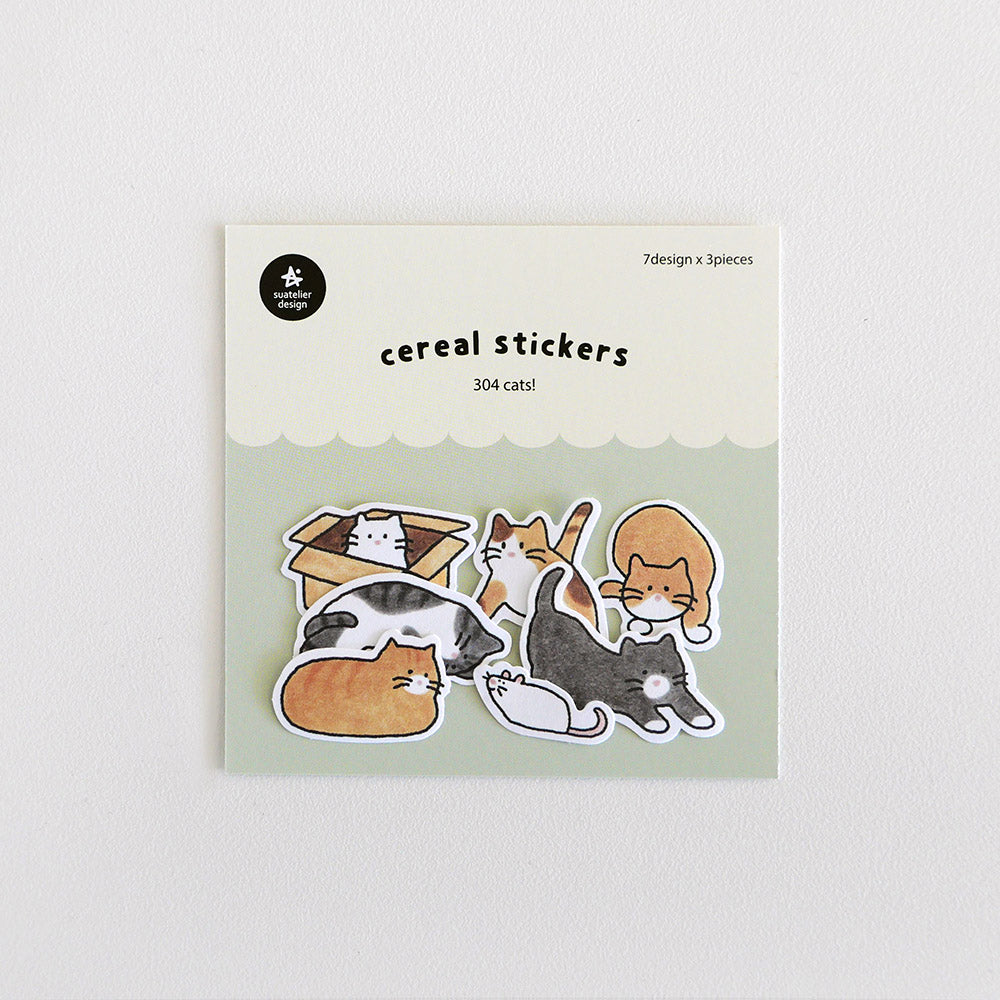 Cat! Cereal Stickers