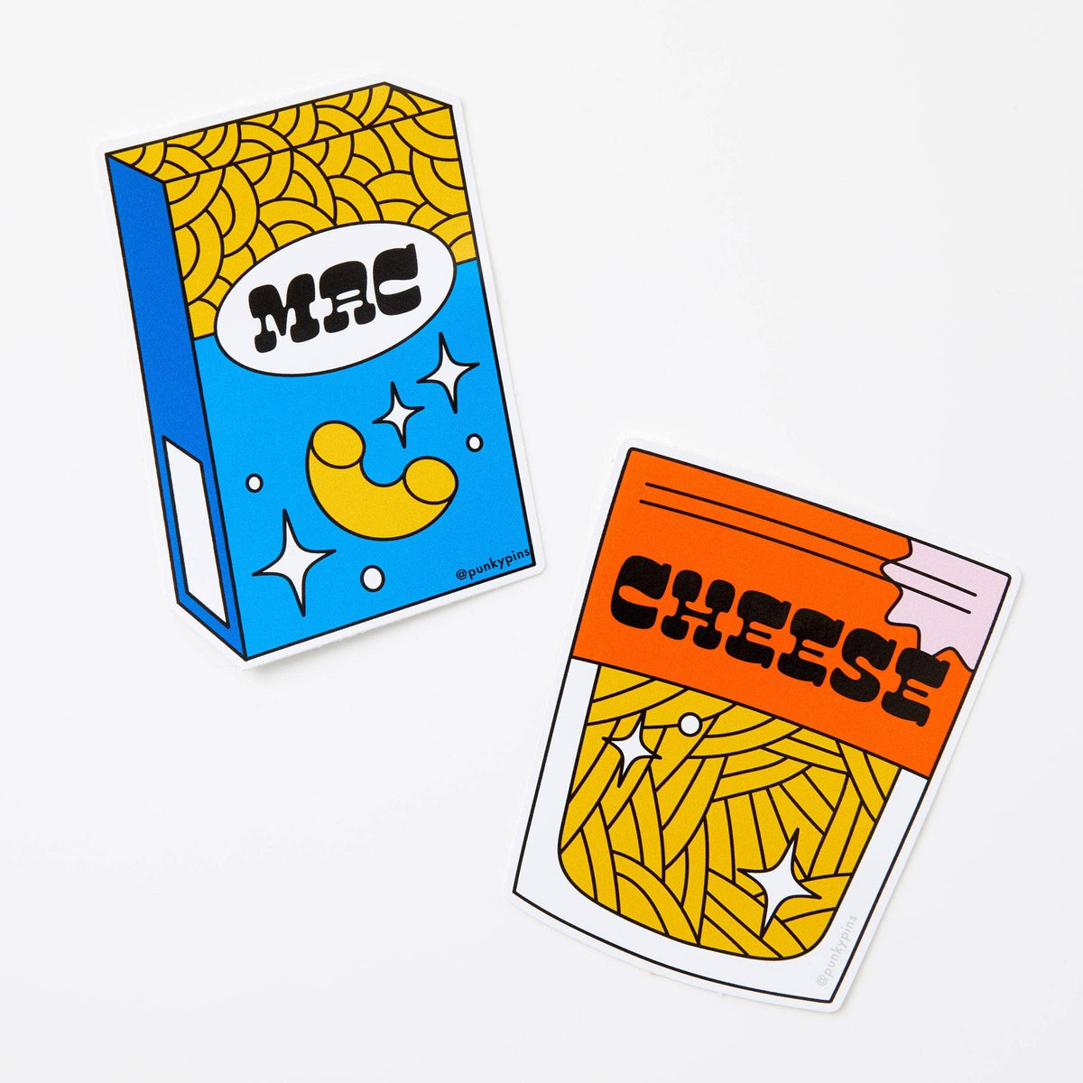 Mac & Cheese Duo Vinyl Sticker Pack