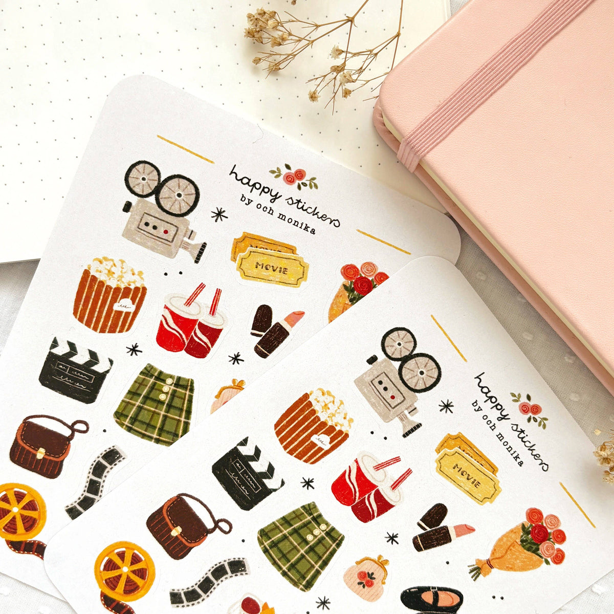 Movie Date - Sticker Sheet