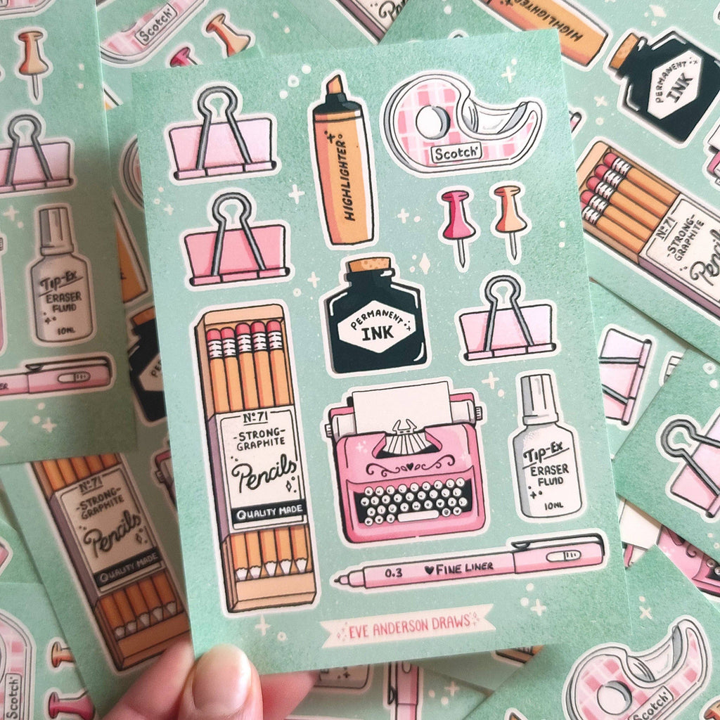 Stationery Sticker Sheet