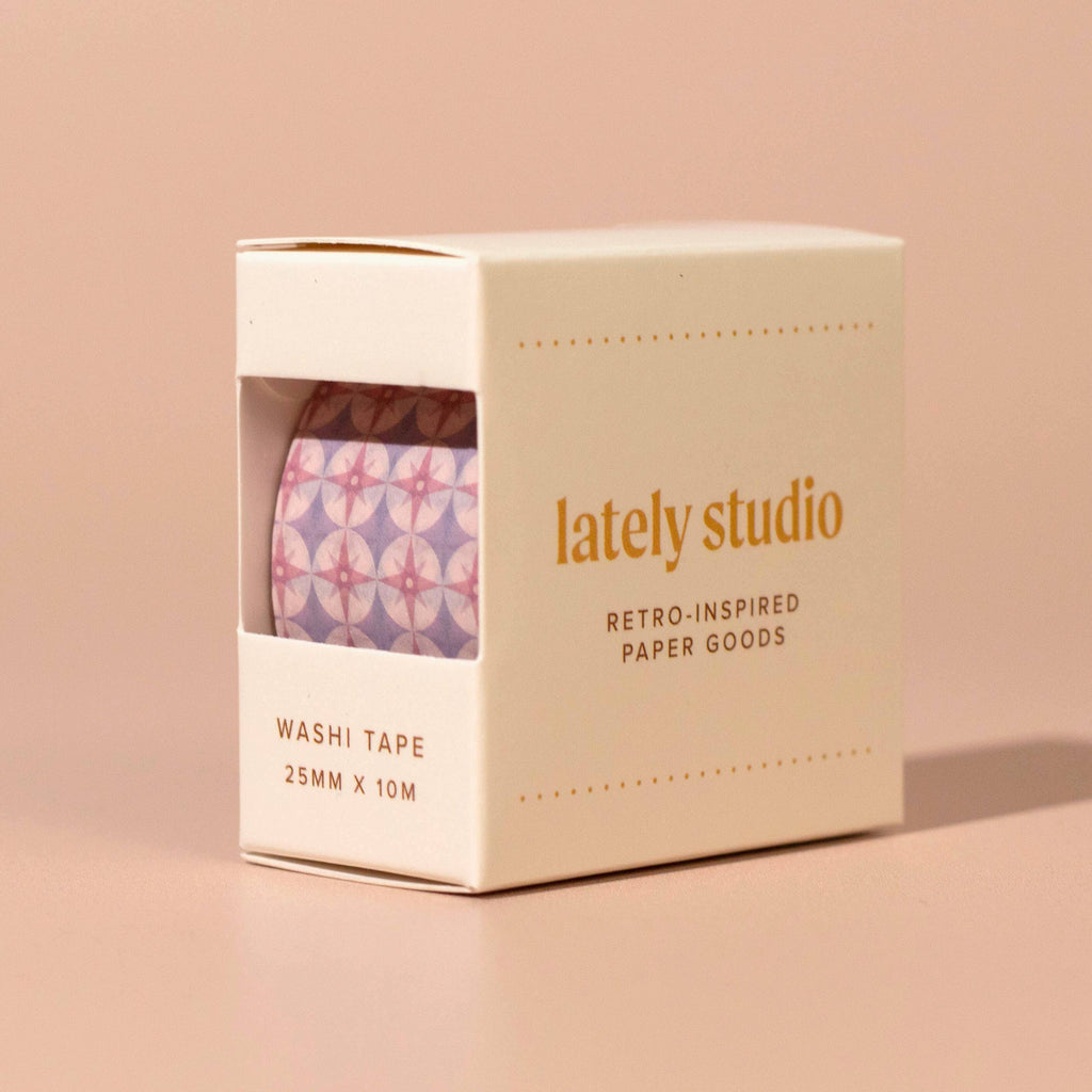 Purple Star Wide Washi Tape