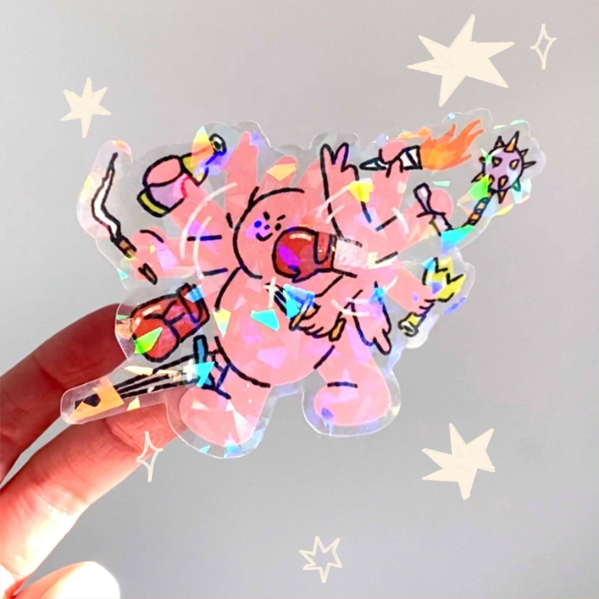 Mistakes Holographic Diecut Sticker