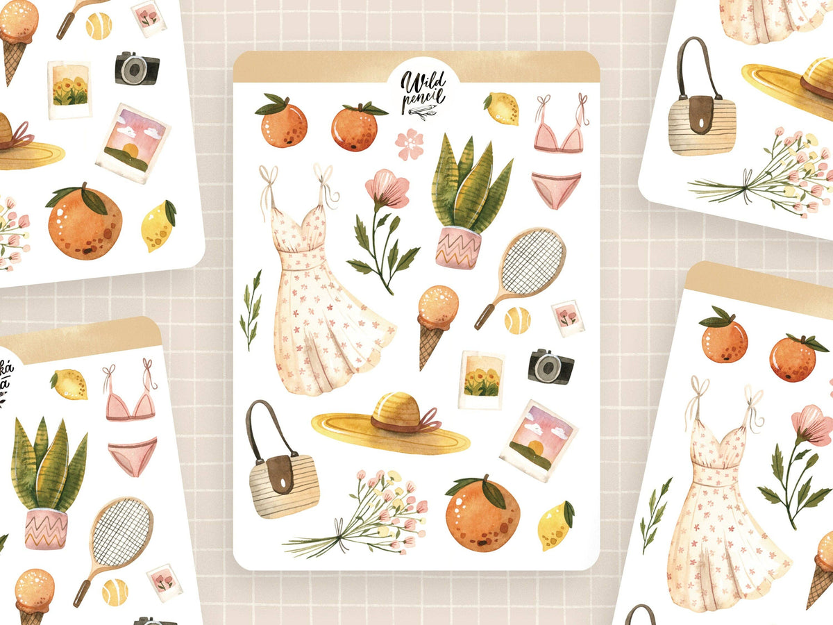 Sticker Sheet - Summertime