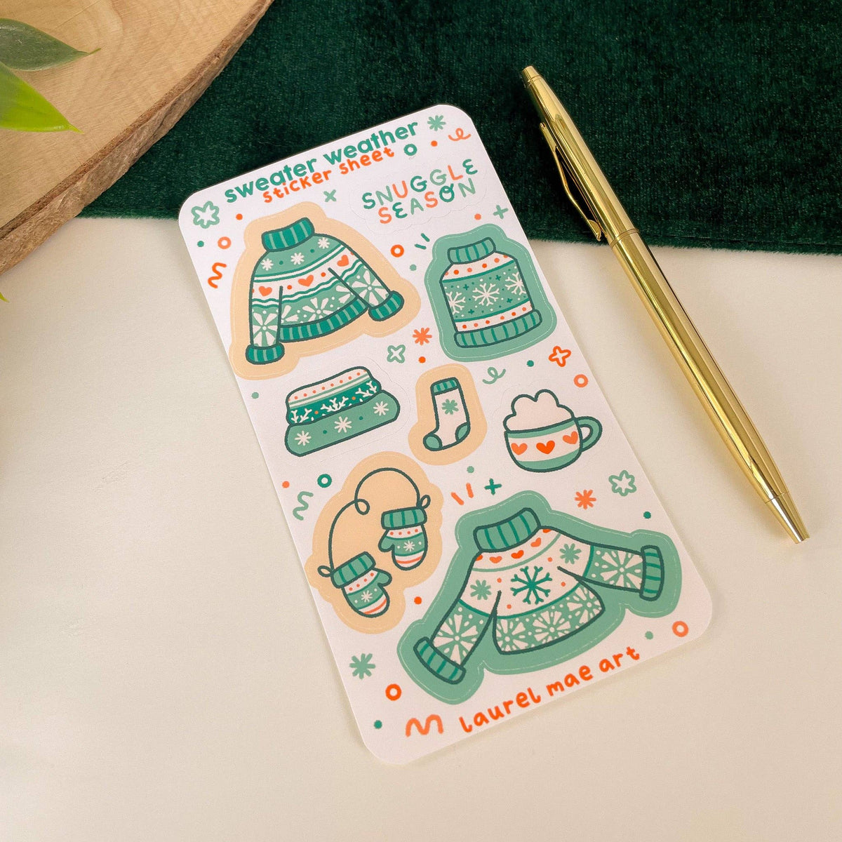 Sweater Weather Sticker Sheet