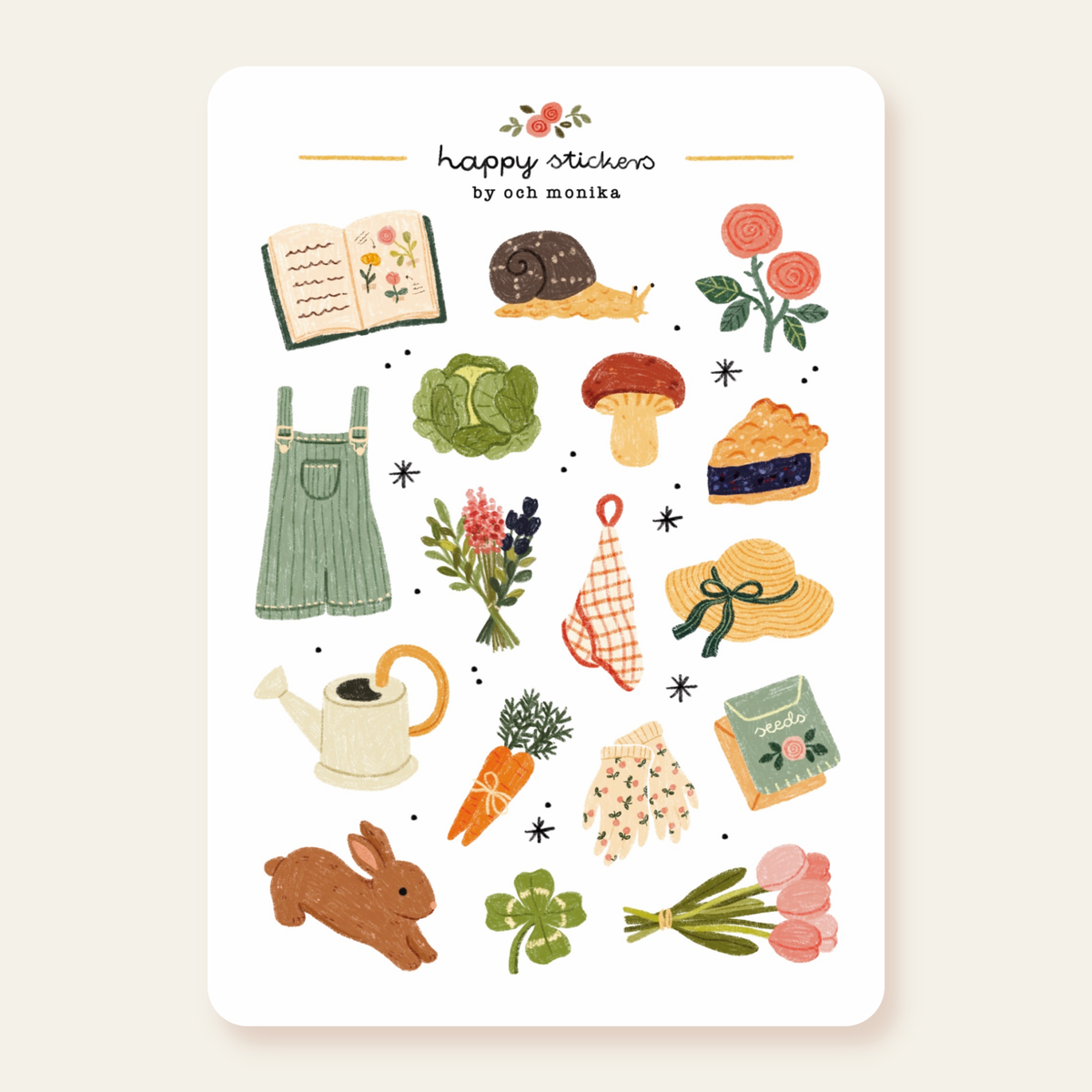 In The Garden - Sticker Sheet