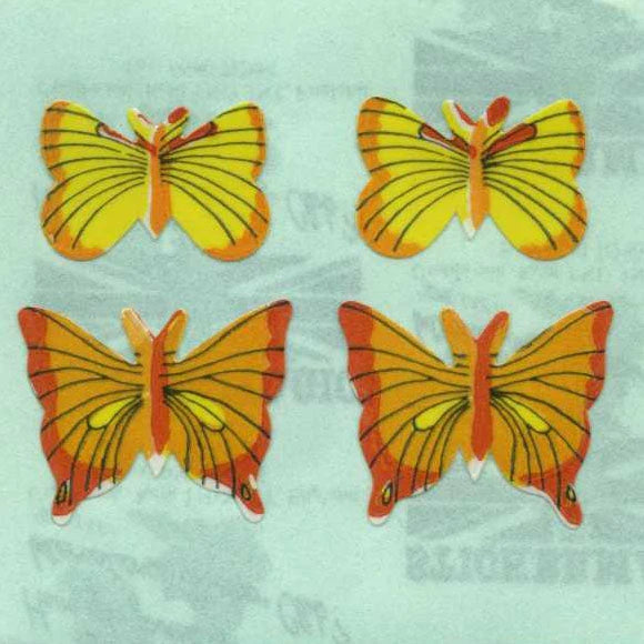 Yellow Butterfly Paper Stickers