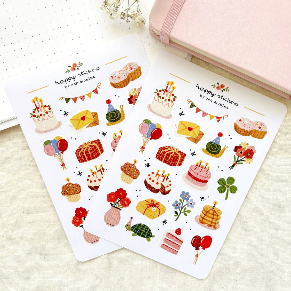 Happy Birthday - Sticker Sheet