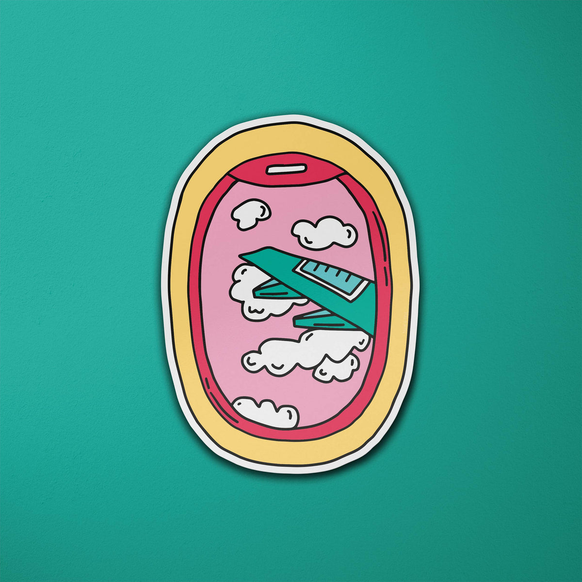 Airplane Window Travel Vinyl Sticker