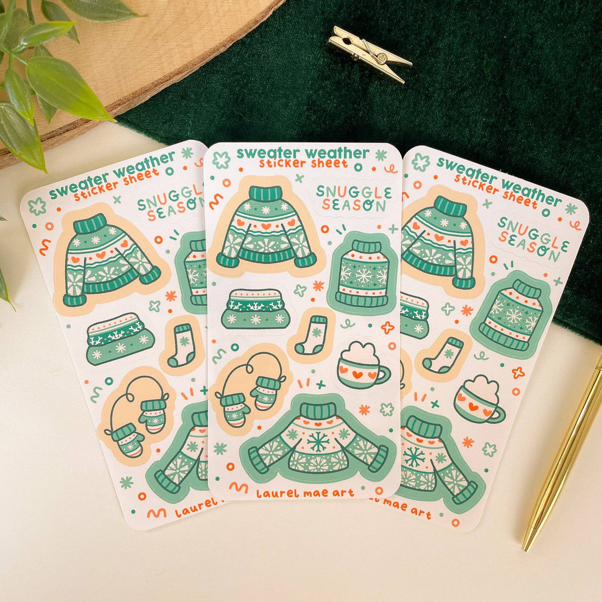 Sweater Weather Sticker Sheet