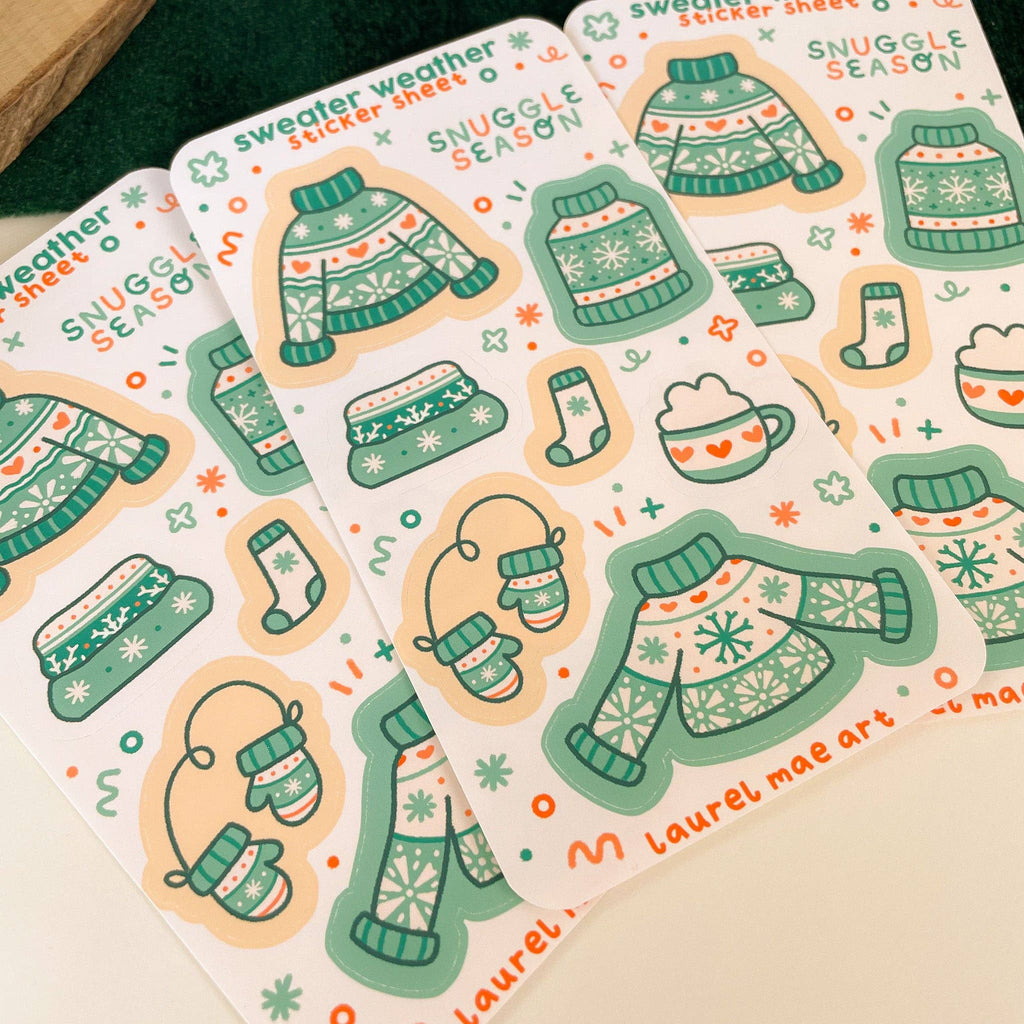 Sweater Weather Sticker Sheet
