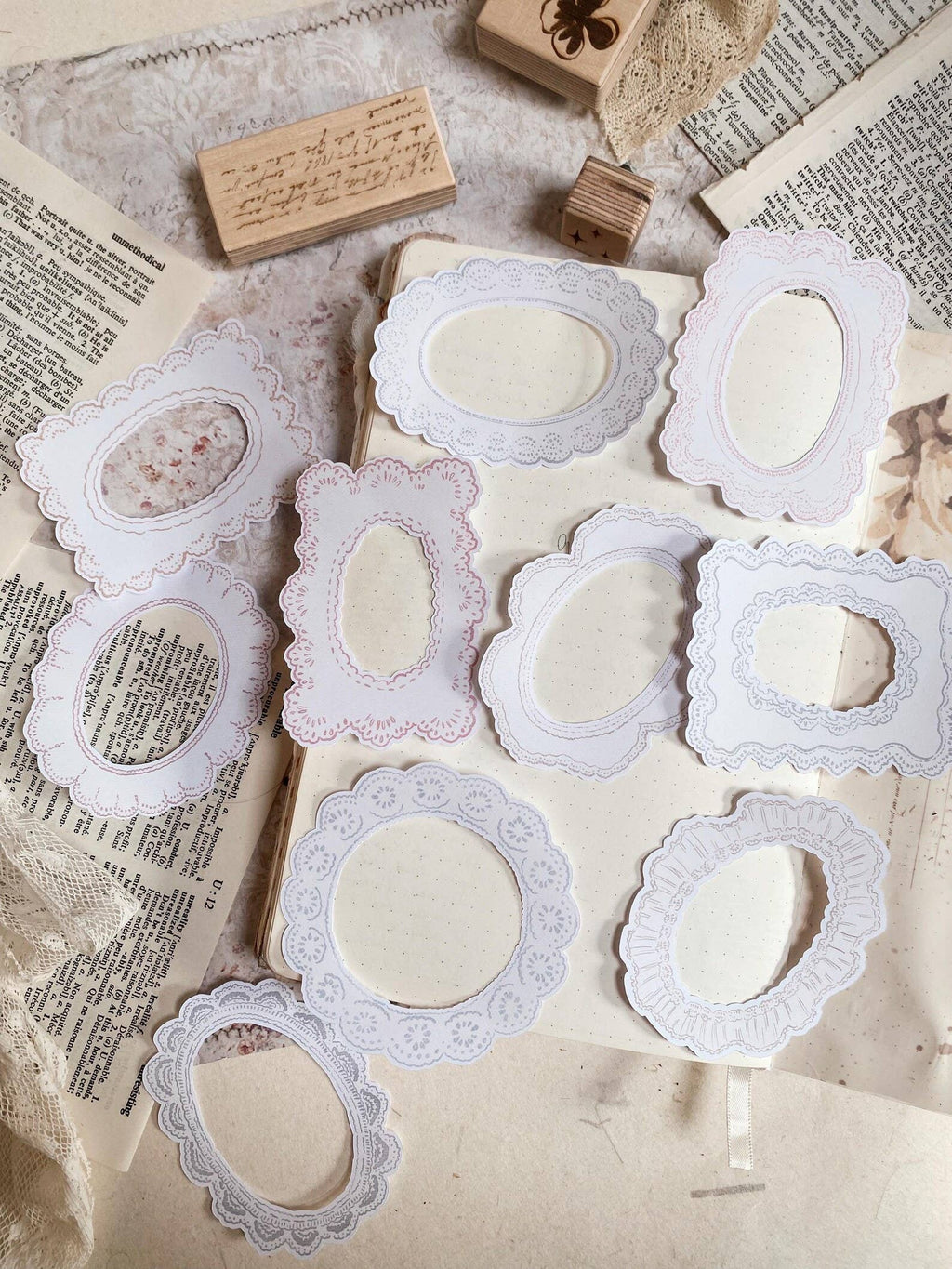 Doily Frame Stickers