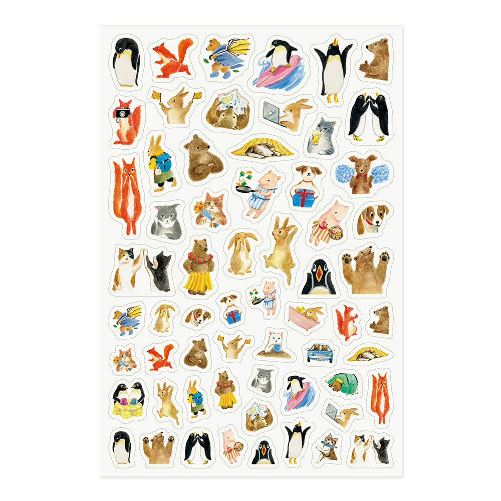 Midori Animal Sticker Sheet