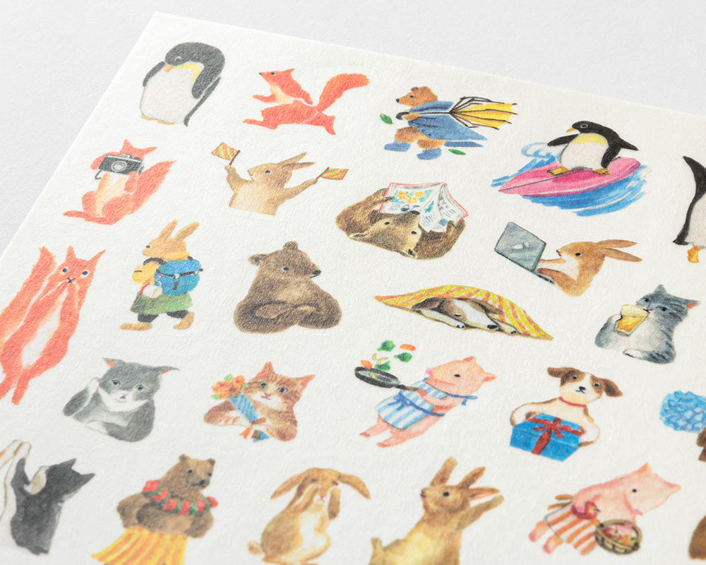 Midori Animal Sticker Sheet