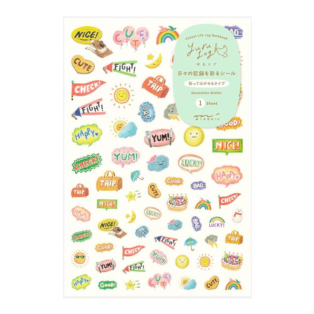 Midori Feelings Sticker Sheet