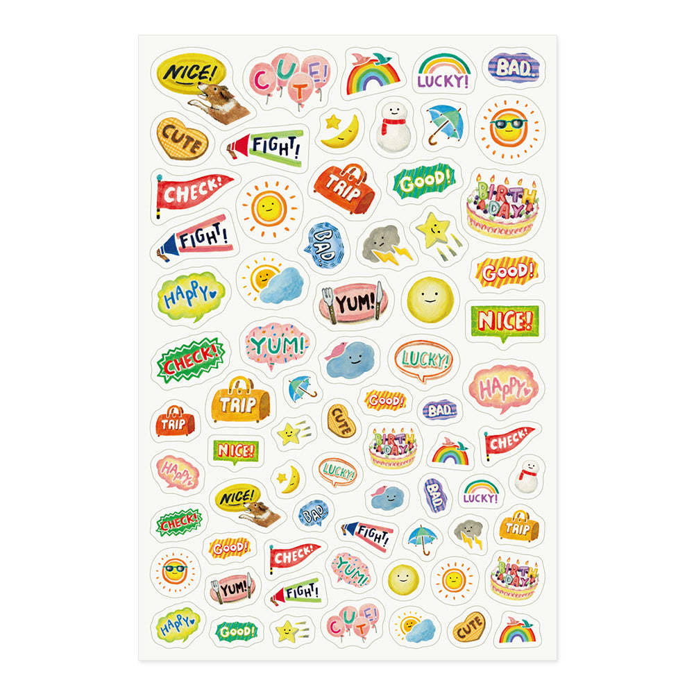 Midori Feelings Sticker Sheet