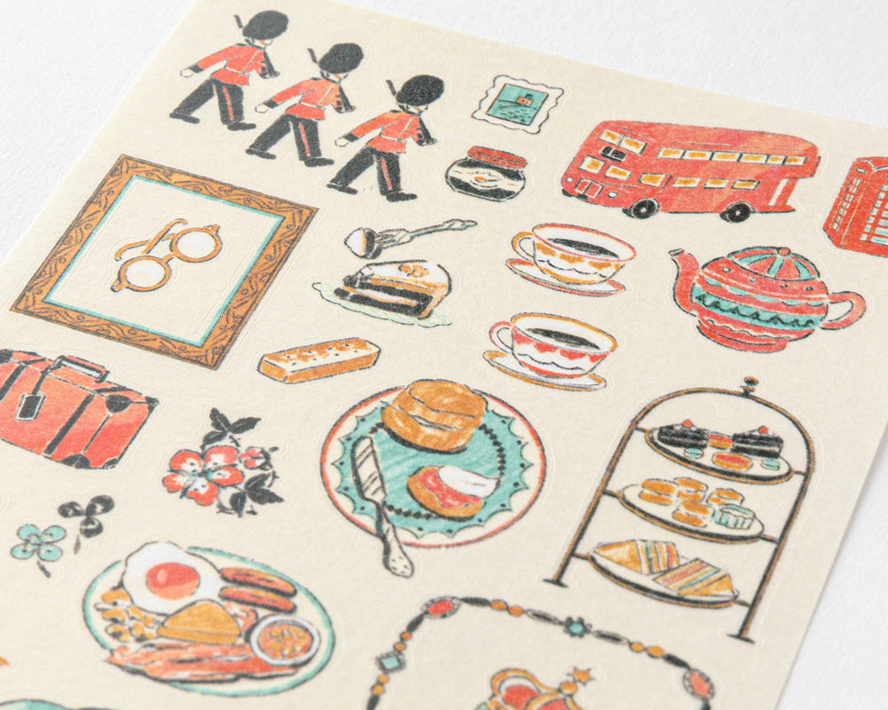 Midori British Motifs Sticker Sheet