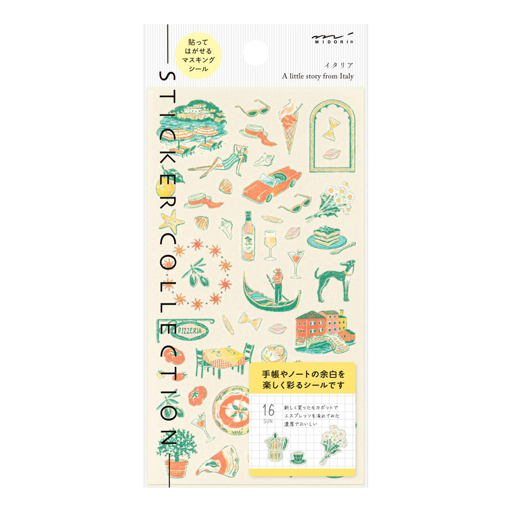 Midori Italian Motifs Sticker Sheet