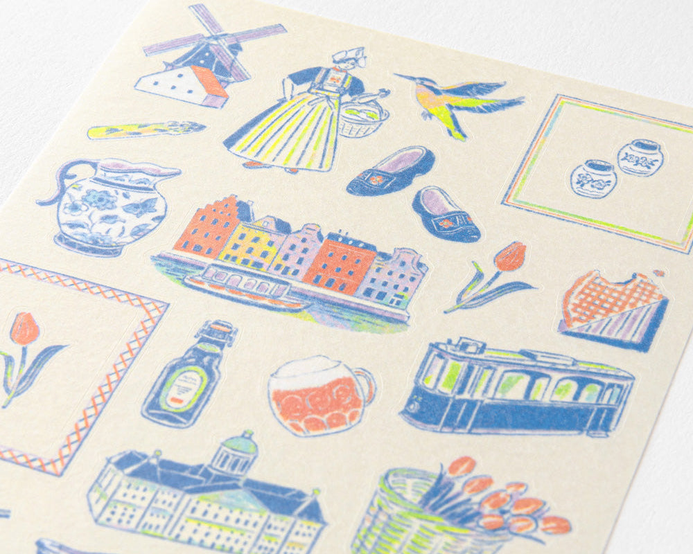 Midori Dutch Motifs Sticker Sheet