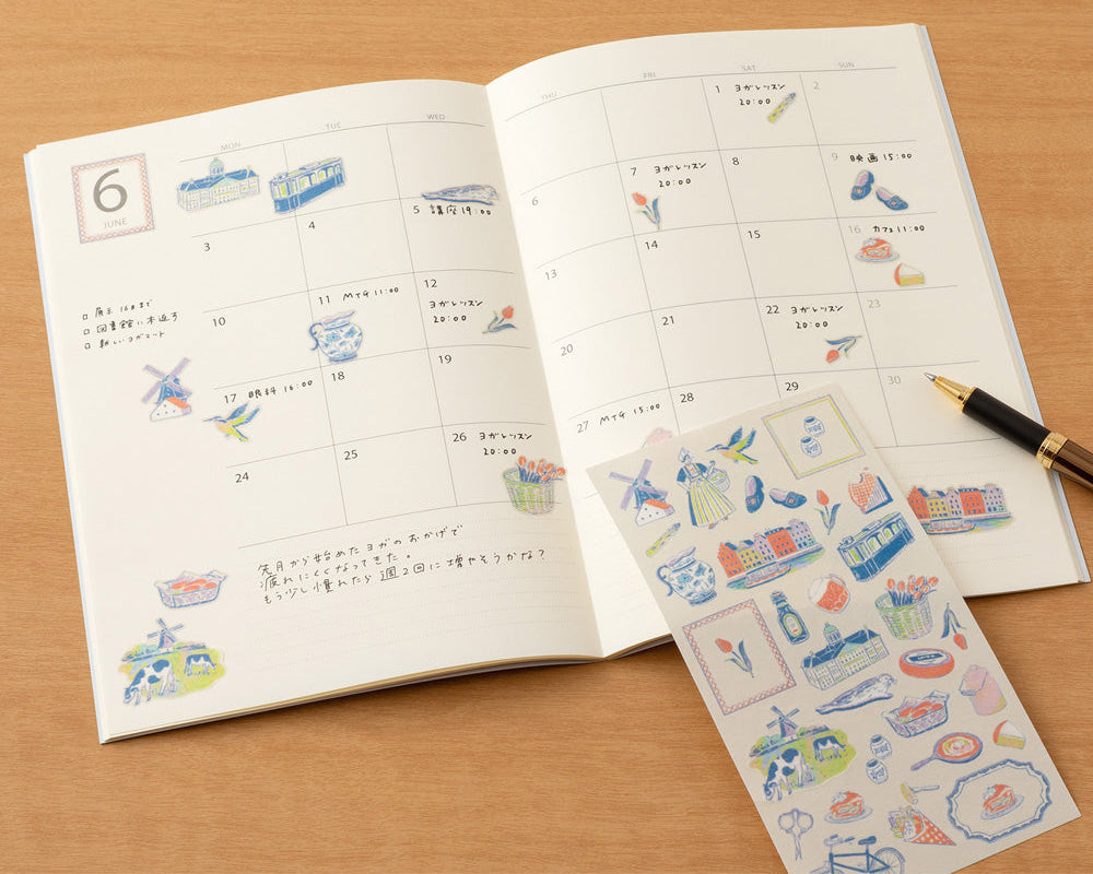 Midori Dutch Motifs Sticker Sheet