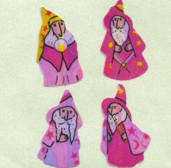 Pink Wizard Pearl Stickers