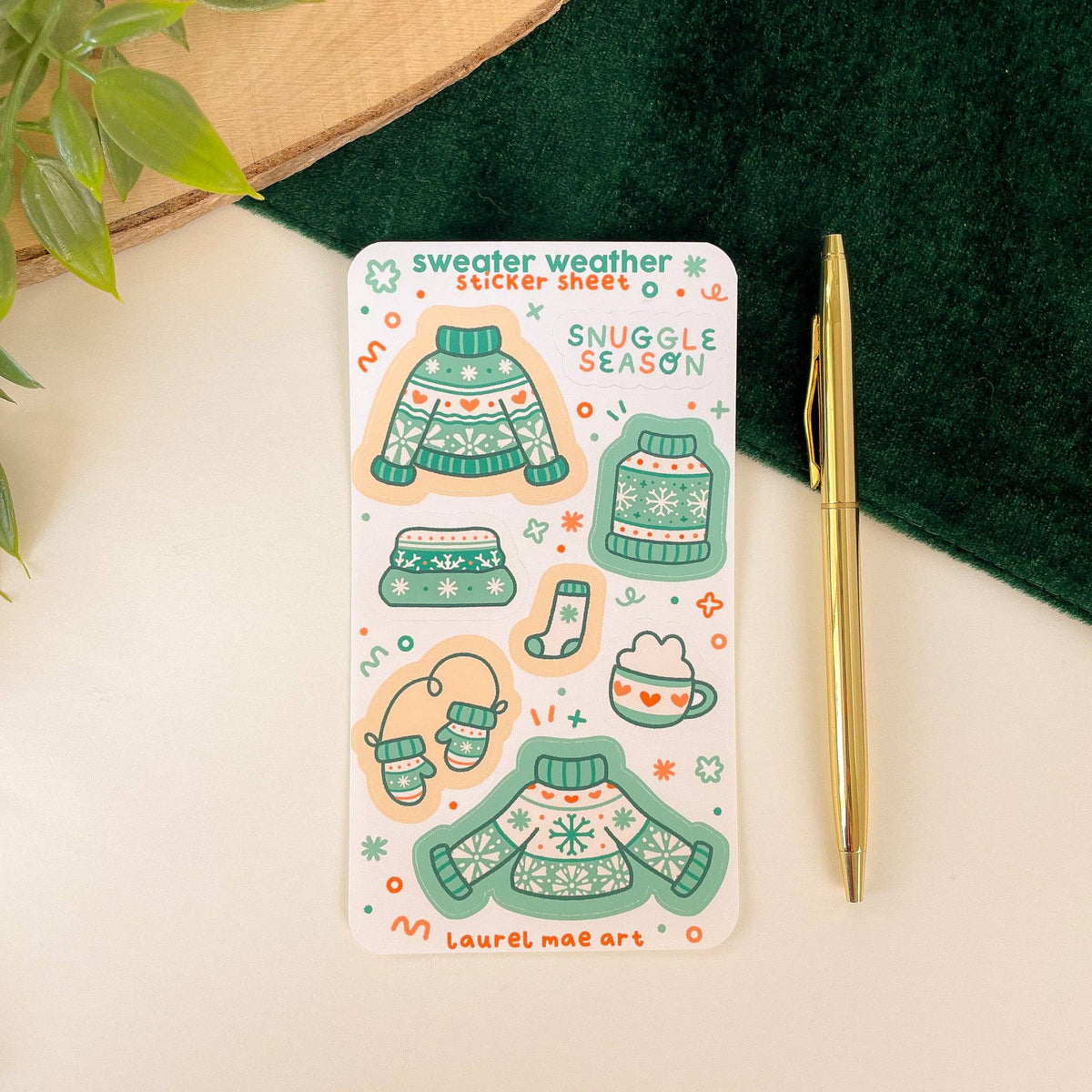 Sweater Weather Sticker Sheet
