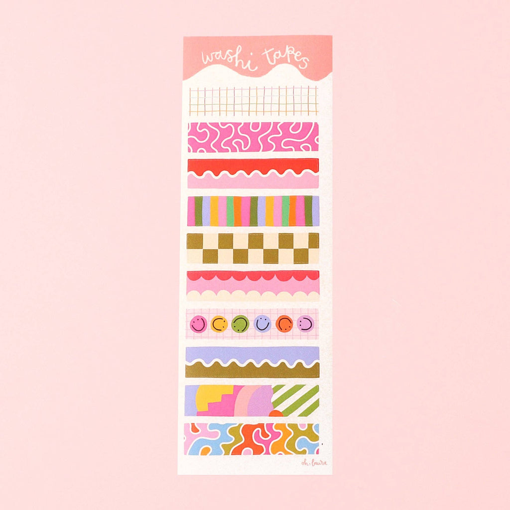 Washi Tapes Sticker Sheet