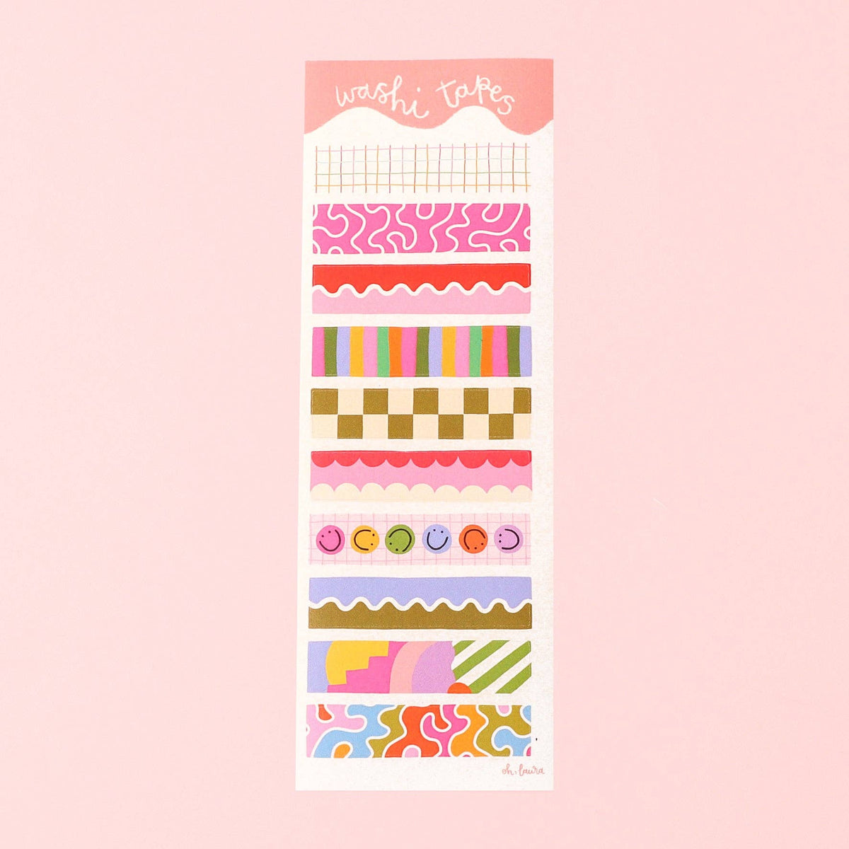Washi Tapes Sticker Sheet