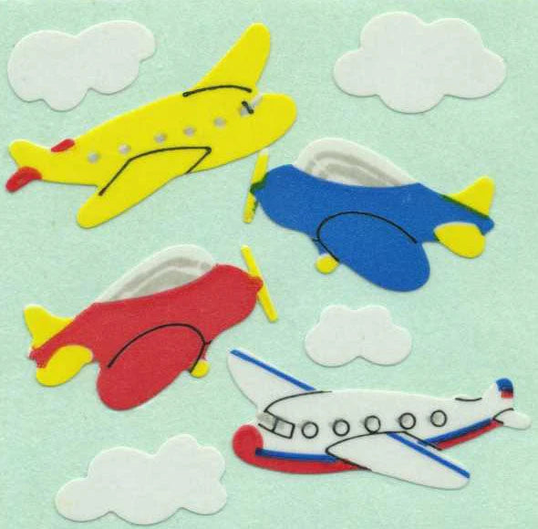 Aeroplane Paper Stickers