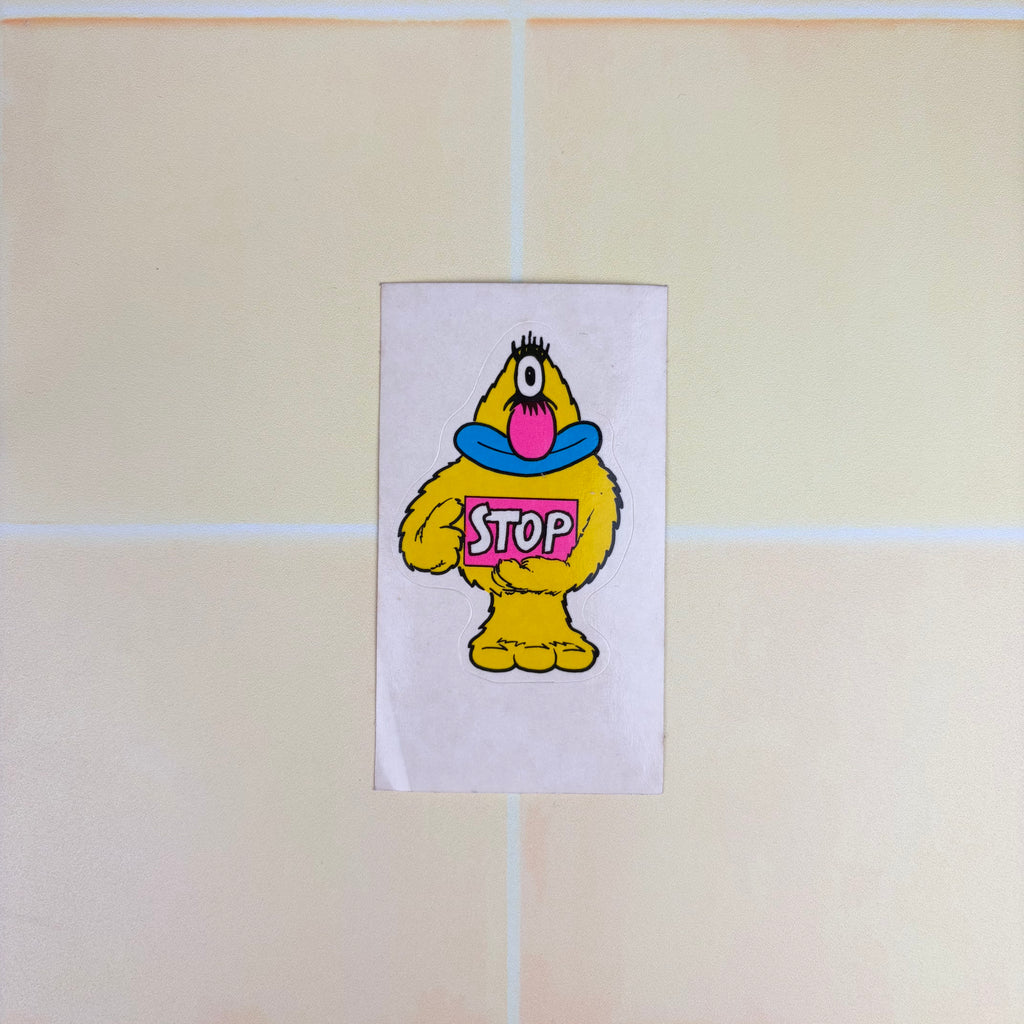 90s Monster Munch Road Safety Sticker Pair