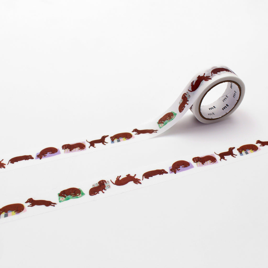 Decorative tape with animal design on a white background
