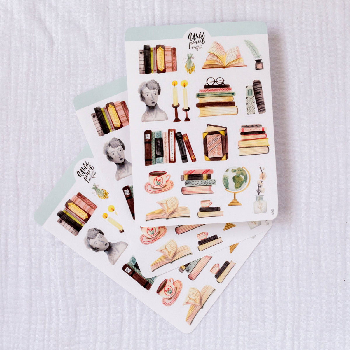 Sticker Sheet - Bookshelf