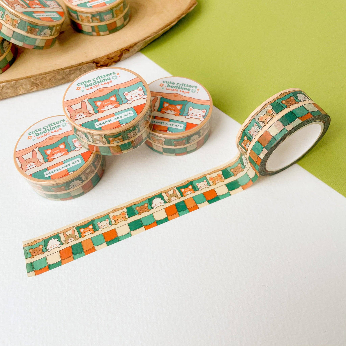 Cute Critters Bedtime Chunky Washi Tape