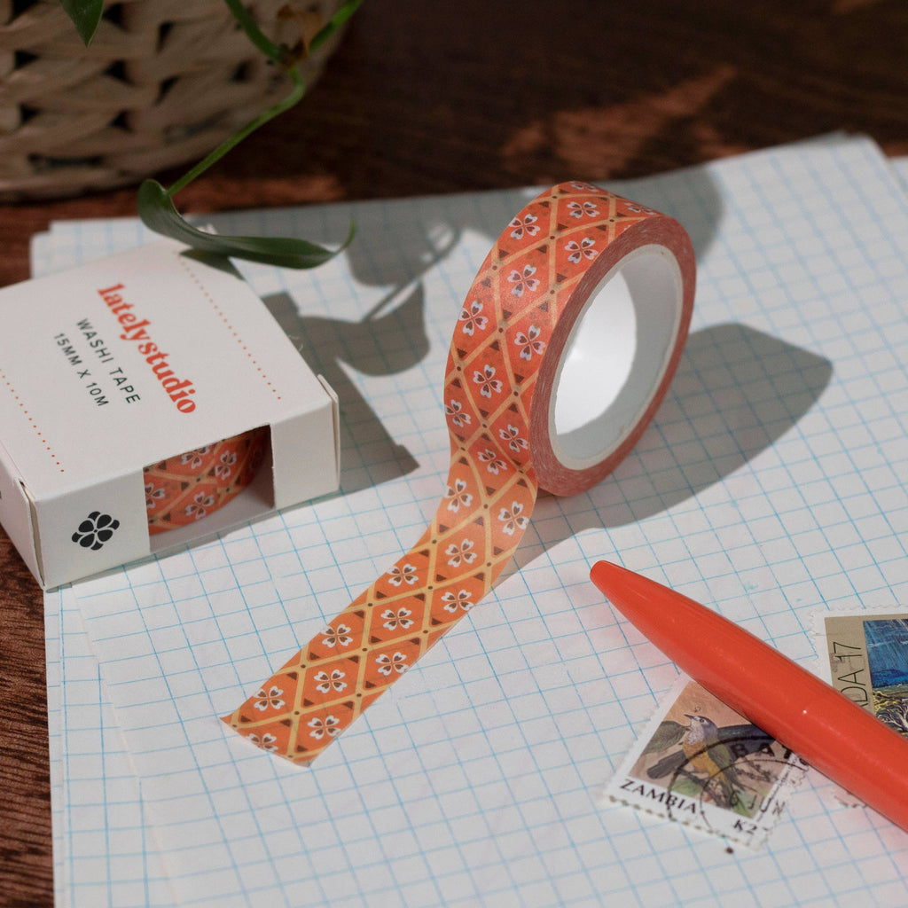 Red Diamond Washi Tape