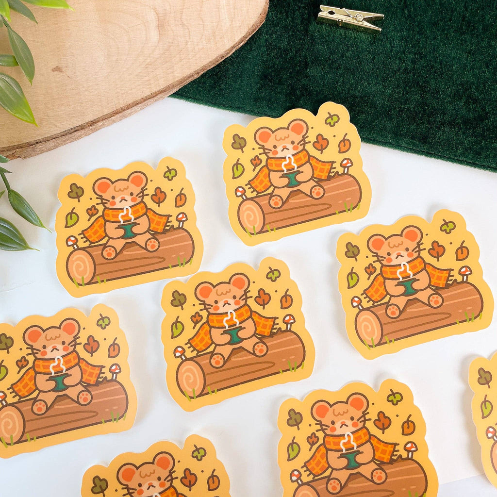 Cosy Mouse Sticker