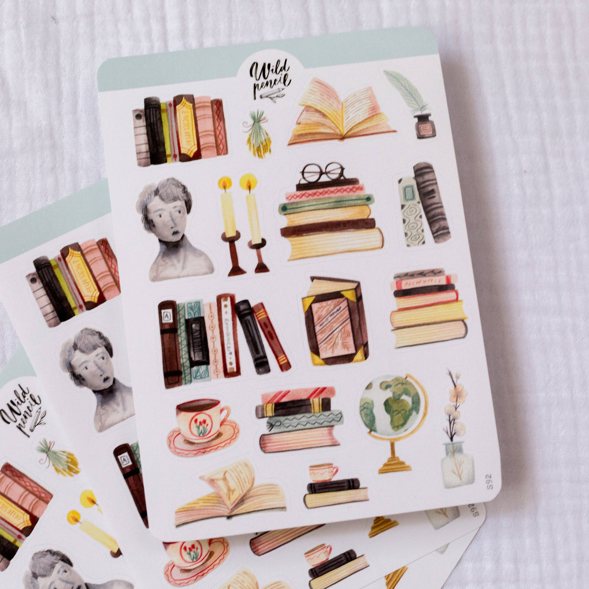 Sticker Sheet - Bookshelf