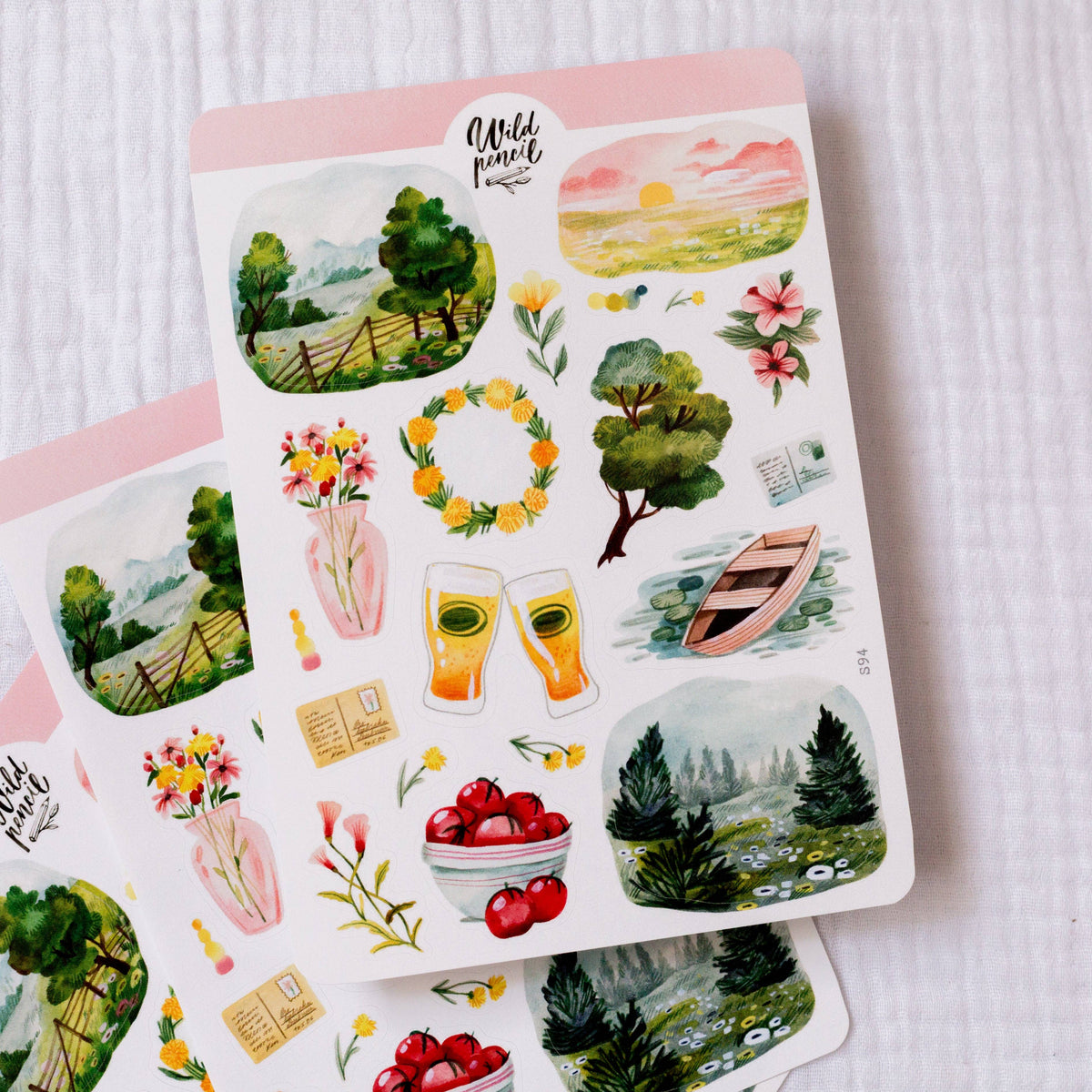 Sticker Sheet - Summer In The Nature