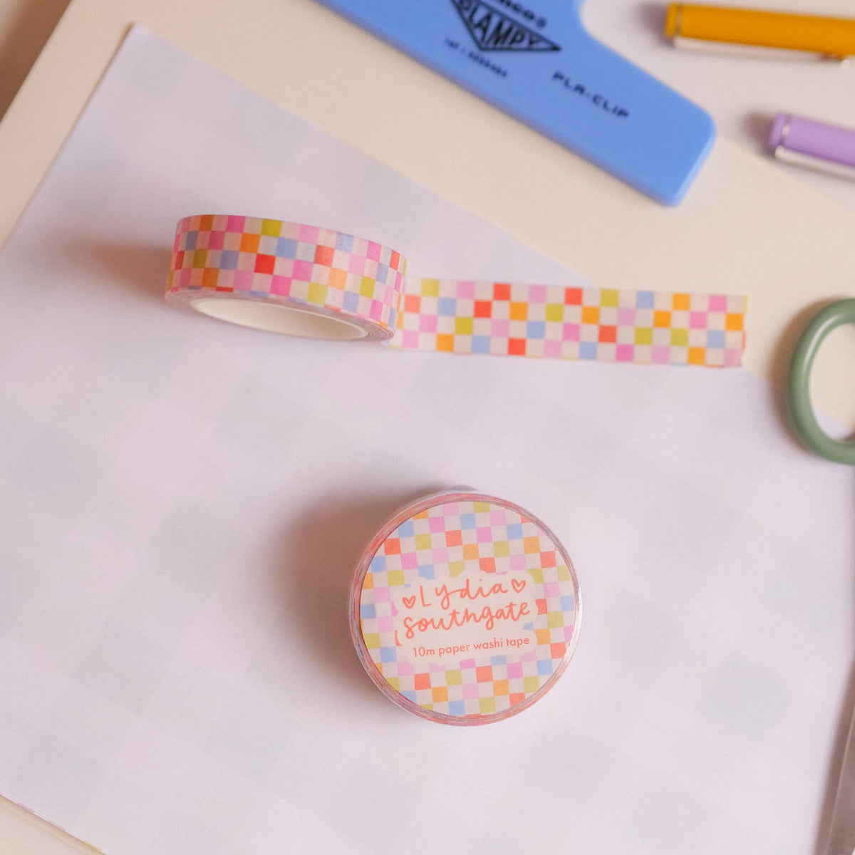 Sorbet Checkerboard Washi Tape