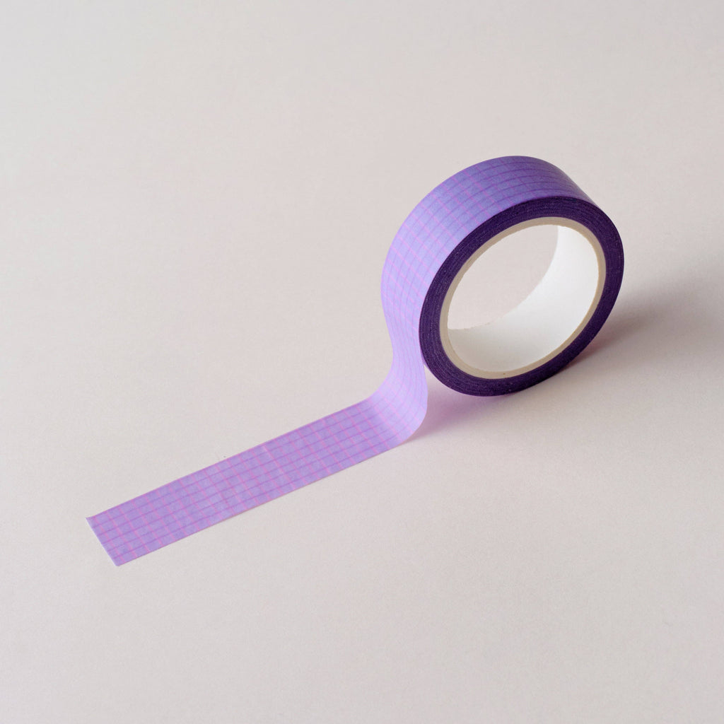 Purple Grid Washi Tape