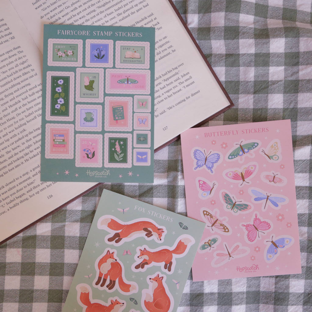 Fairycore Stamps Sticker Sheet