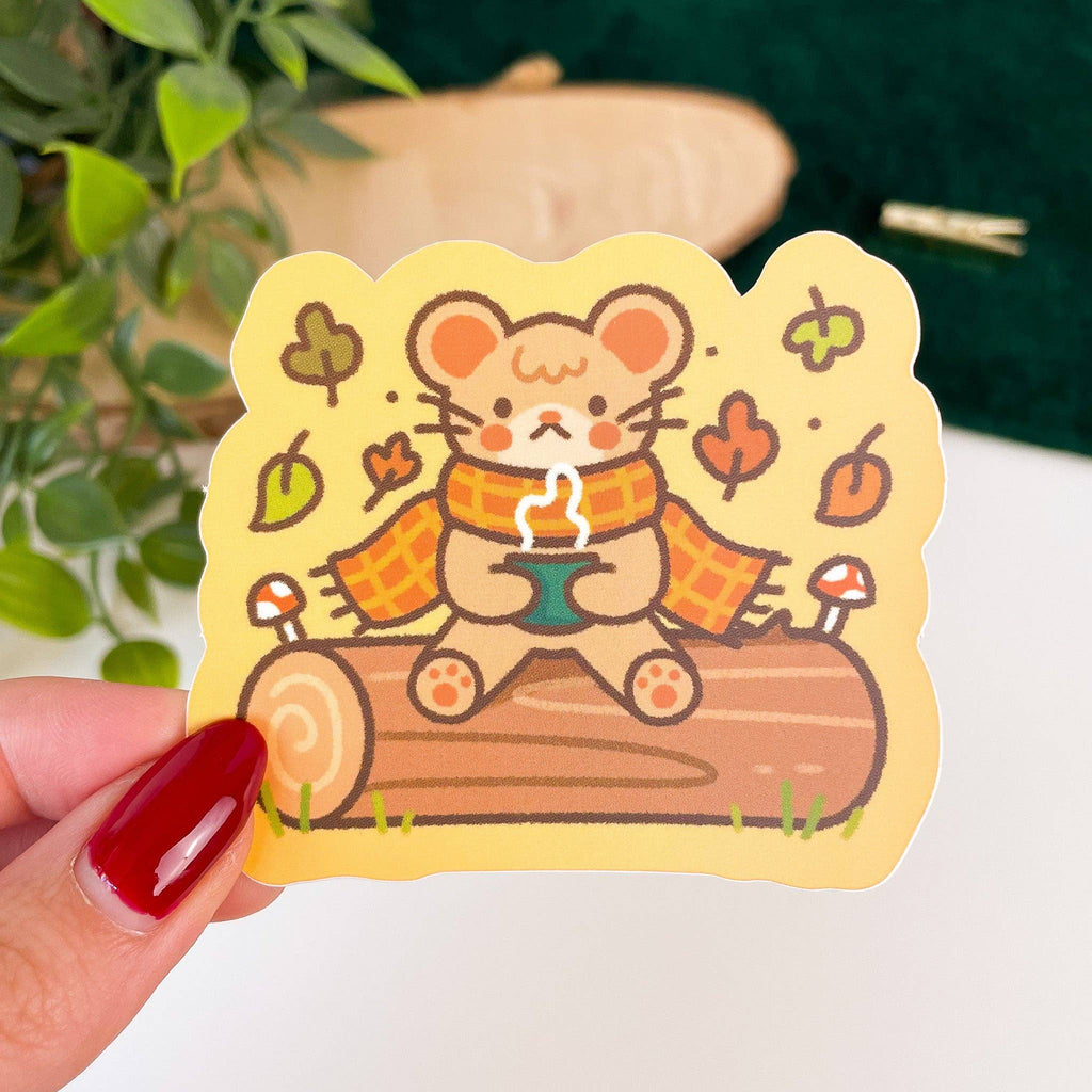 Cosy Mouse Sticker